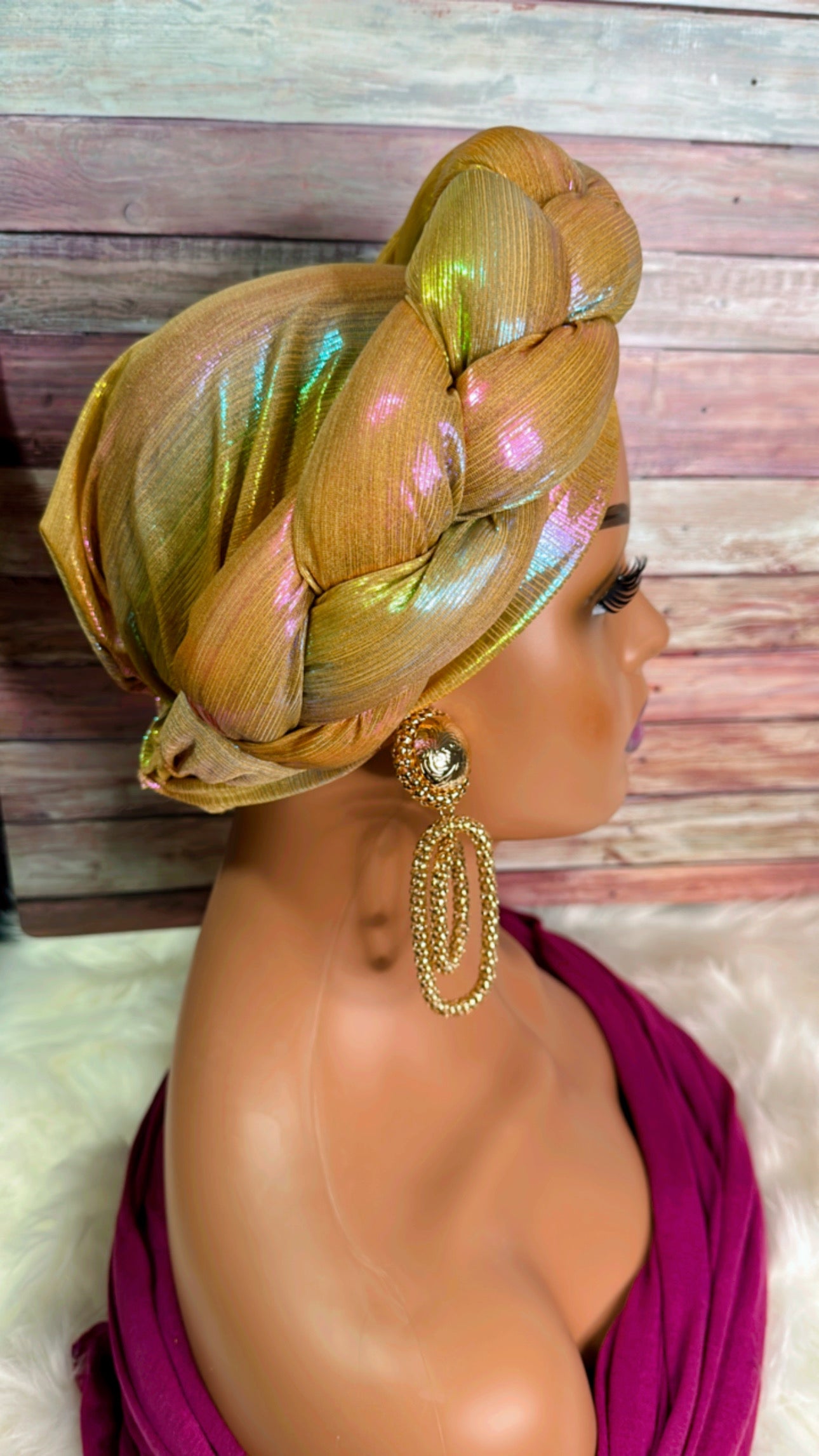 Braided Crown Turban - Myparadisejewelsboutique