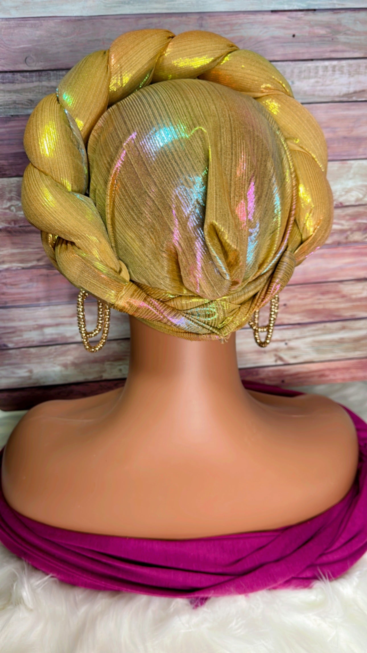 Braided Crown Turban - Myparadisejewelsboutique