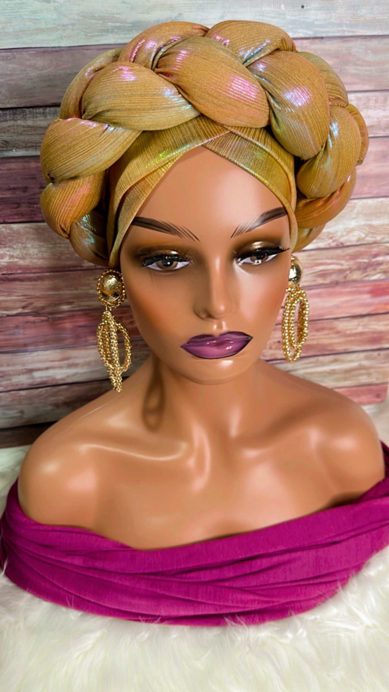 Braided Crown Turban - Myparadisejewelsboutique
