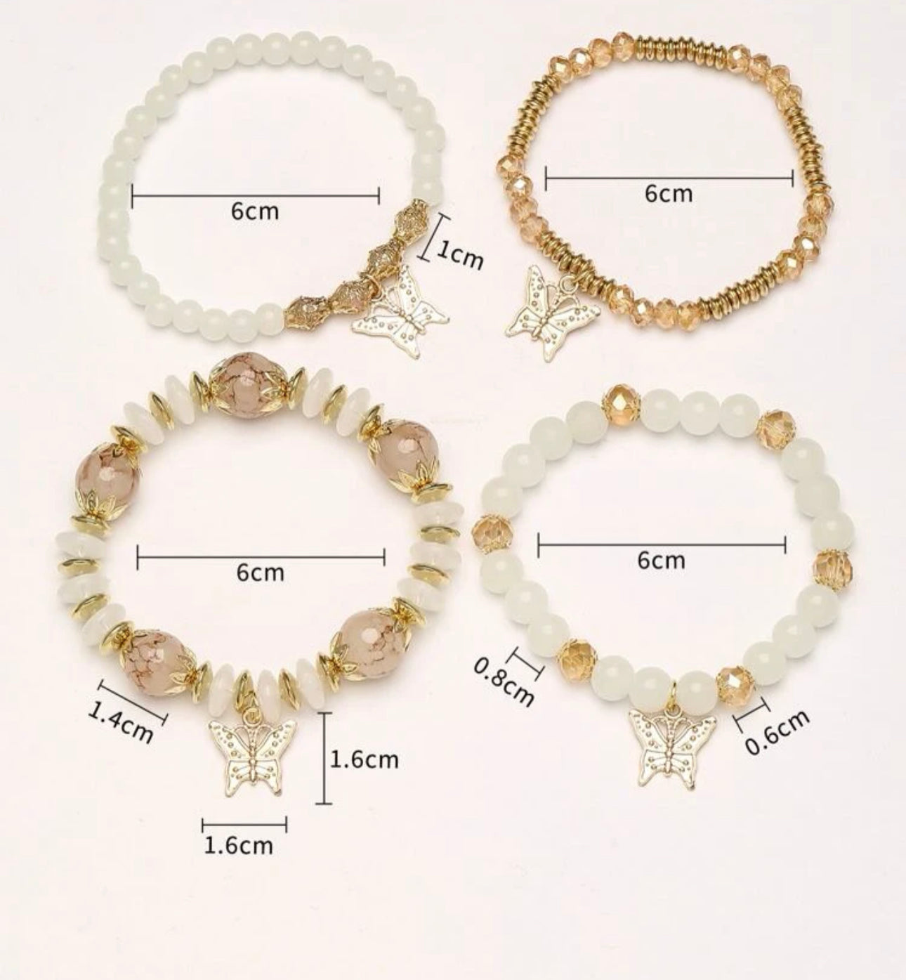 Butterfly Wishes(bracelets) - Myparadisejewelsboutique
